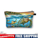 Sea turtle Printed Hand Hold Travel Storage Cosmetic Bag Toiletry Bag