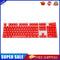 104pcs Universal Mechanical Keyboard Keycaps PC Bakclit Key Cap Set (Red)