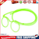 Flexible Soft Plastic Glasses Straw Kids Party Unique Drinking Tube (Green)
