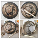 Alchemical Moon Drum Desktop Ornament Music Drums for Spiritual Music Meditation