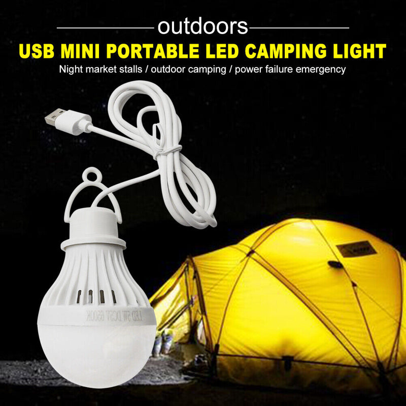 Portable Mini Tent Work Light LED Bulb Emergency Lamp Camping Hiking Lighti