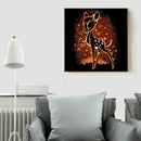 Painting by Numbers Y Sikahirsch Hand Painted on Canvas Coloring Oil Art