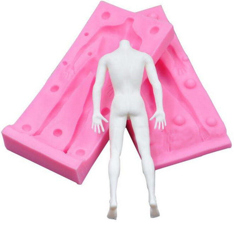 Silicone Mould Man + Woman Body Clay Mold Cake Chocolate Pastry Home Baking Tool