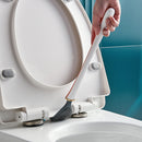 Wall Mounted Toilet Brush with Holder Long Handle Bathroom Cleaner (White) Newly