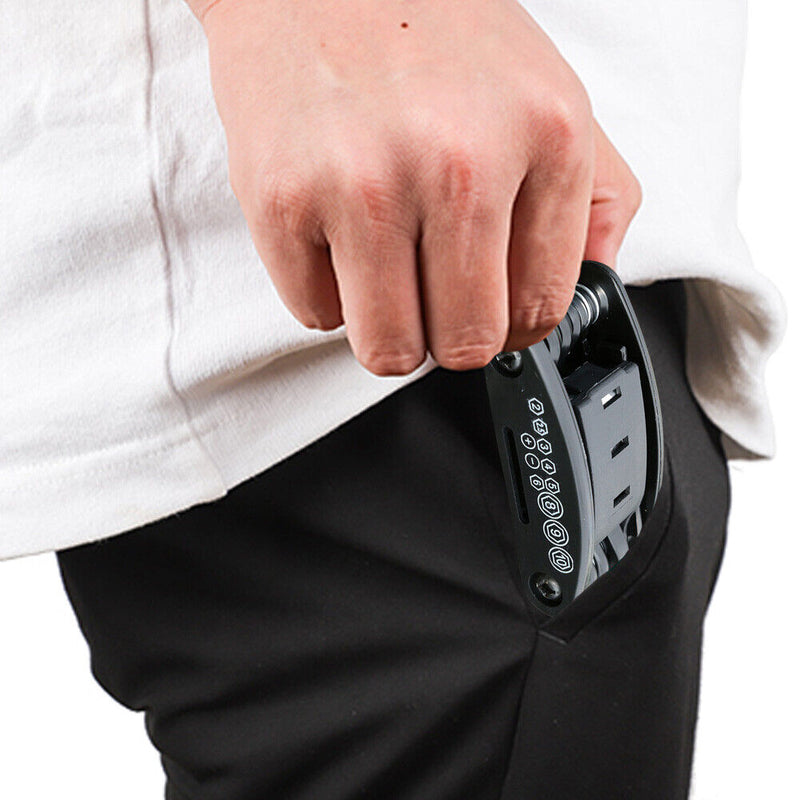 Mountain Bike Folding Multitool 16 in 1 Bicycle Repair Tools with Hexagon W