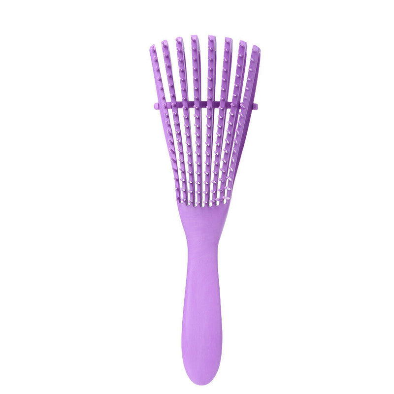 Women Hair Scalp Massage Comb Rubber Handle Wet Curly Hairdressing Hairbrush