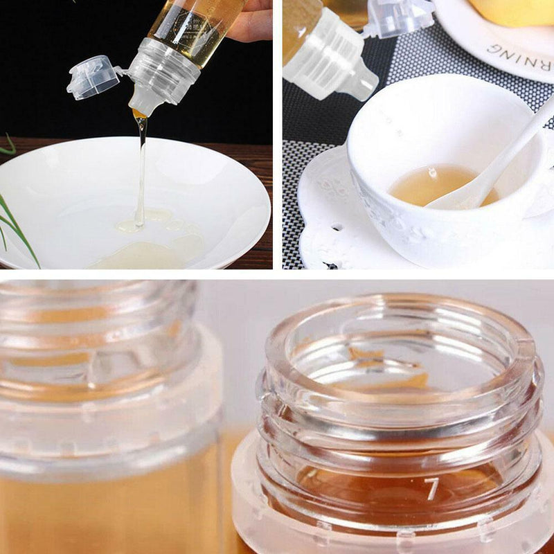Transparent Food Bottle Multifunctional Sealed Salad Bottle for Kitchen Dispense