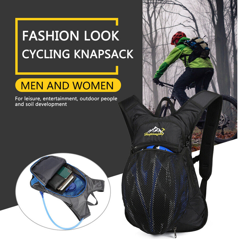 Cycling Water Bag Waterproof Running Hiking Outdoor Sport Backpack (Black) Newly