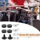 12pcs Drum Set Felt Washers Sleeves Wing Nuts Musical Instruments Drum Accessory