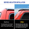 2018-2021 Rain Gutter Extension Rain Diverter for Jeep Wrangler JL 1Pair