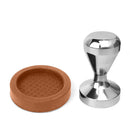 Non-slip Coffee Tamper Pad Silicone Coffee Powder Hammer Press Mat (Brown) Newly