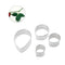 Rose Cutter Set Stainless Steel Fondant Molds Cake Decorating Moulds Newly