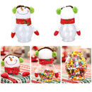 Creative Christmas Decor Cartoon Food Can Candy Jar Storage Box(Snowman)