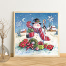 Full Round Drill Diamond Painting 5D Christmas Snowman Kit Poster (LD582) Newly