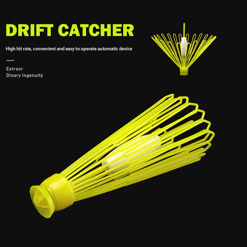 Automatic Fishing Drift Catcher Floating Umbrella Drift Recovery (Yellow) Newly