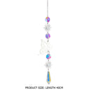 #A Wind Chime Crystal Light Catcher Butterfly Devil Eye Prisms Jewelry Home Deco