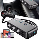 12V Car Cigarette Lighter Splitter Power Adapter Outlet 3 Sockets +4 USB Charger