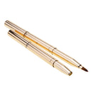 1pc Portable Pro Double Head Makeup Rouge Lip Brush and Eyeshadow Brush