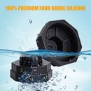 2pcs Vacuum Jar Silicone Sealer for Mouth Mason Can Food Sealing (Black) Newly