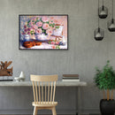 DIY Pink Rose Full Drill Round Diamond Painting Mosaic Kit Flower Picture Decor