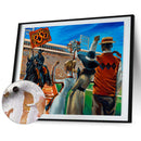 Outdoor People Exercising Paint By Number Frameless Hand Painted Oil Picture DIY