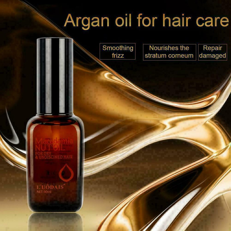 1 PCS Pure Moroccan Argan Oil Macadamia Nut Oil Hair Treatment Scalp C6K1 & N5X2