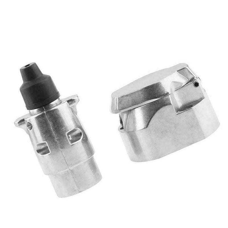 7 Pin Trailer Socket Aluminum Trailer Connector Adapter x 1 Towbar Plug D4N7