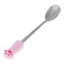 Stainless Steel Spoon with Silicone Handle Milk Coffee Ice TL