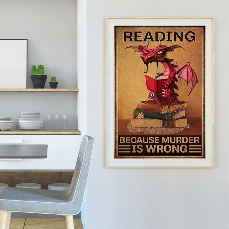 Full Embroidery Book Dragon 3-Strand 11CT Printed Cross Stitch Cotton DIY K