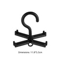 Plastic Belt Hanger Space Saver Rotating Scarf Silk Organizer Rack (Black) Newly