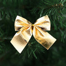 Christmas Bows - 12 Pcs Xmas Decorative Hanging Bows for Wreath Christmas Tree