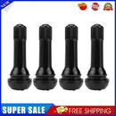4pcs Rubber TR414 Snap-in Car Wheel Tubeless Tyre Valve Stems Dust Caps