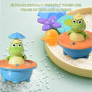 Baby Bath Toys Cute Crocodile Automatic Water Spray up Bathly Sprinkler F8E2