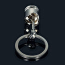 Neu Metal Piston Car Keychain Keyfob Engine Fob Chain E2I1 keyring Ring Z9X1