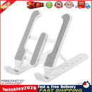 Foldable Tablet Holder Height Adjustable Smart Phone Cooling Stand (White) Newly