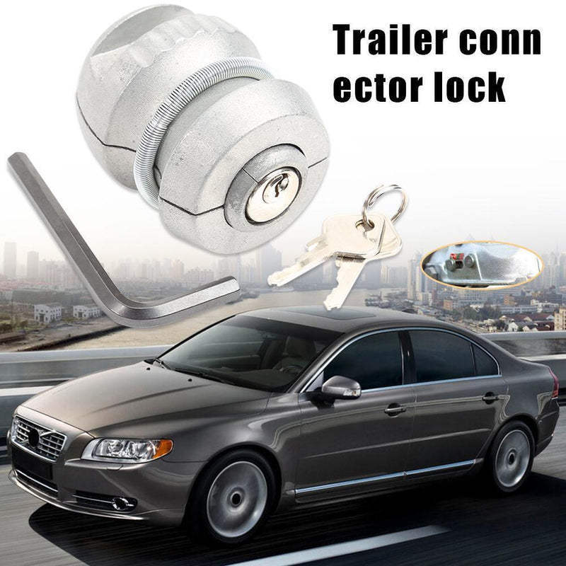 Universal Trailer Parts Hitch Lock Ball Lock for Coupling Tow Caravan Zinc Newly