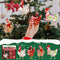 #A Chicken Christmas Hanging Decorations Decorative Wooden Holiday Decor 4pcs Gi