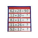 Flashcard Tabletop Pocket Chart Cards Holder Teaching Pocket Double-Sided