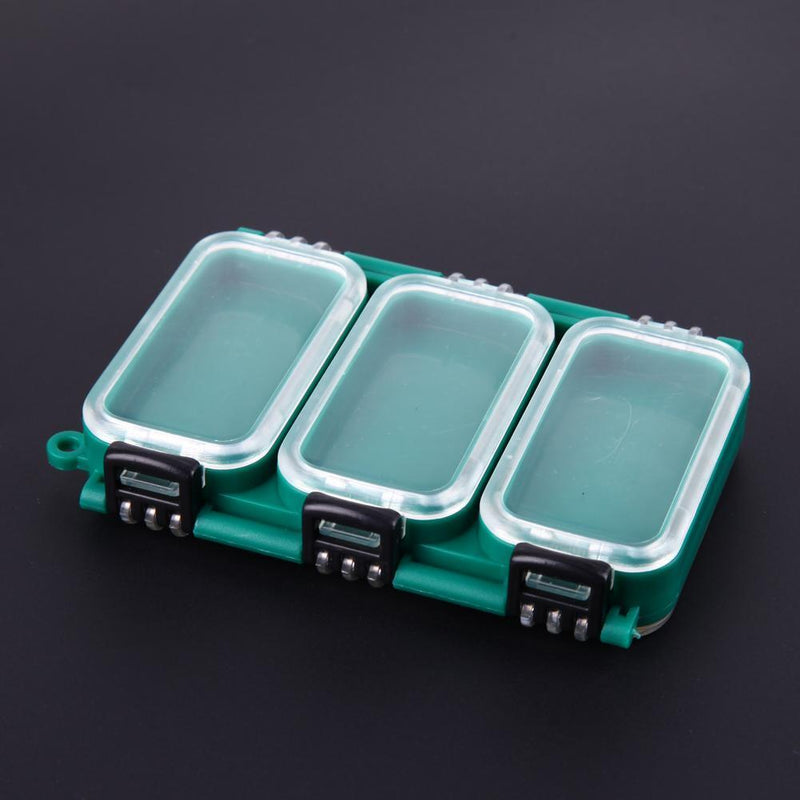 6 Compartment Waterproof Double Sided Fishing Storage Case Lure Box