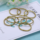 12 Colors 10pcs/Card 3cm Child Candy Colors Rubber Bands Headwear (Yellow)