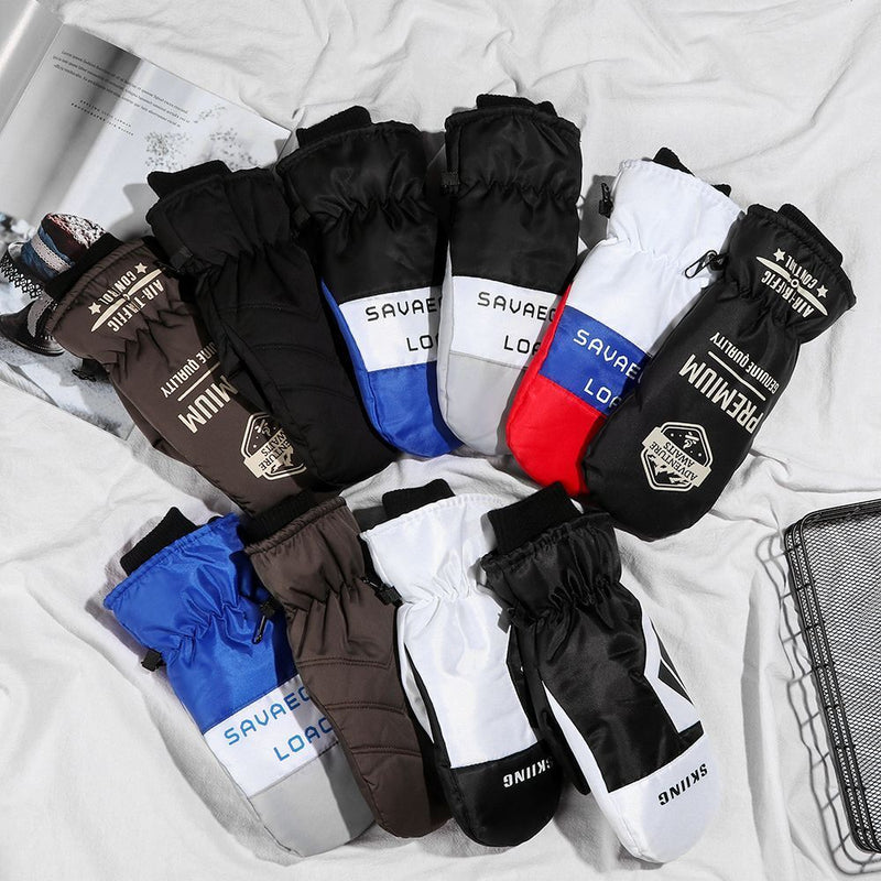 Winter Must Windproof Waterproof Ski Gloves Long-sleeved Mitten Snow Snowboard