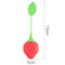 Strawberry Shape Silicone Leaf Loose Tea Infuser Filter Ball Strainer G5N2