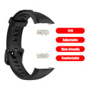 Silicone Smart Watch Strap for Honor Band 6 Replacement Wristband (Black) Newly