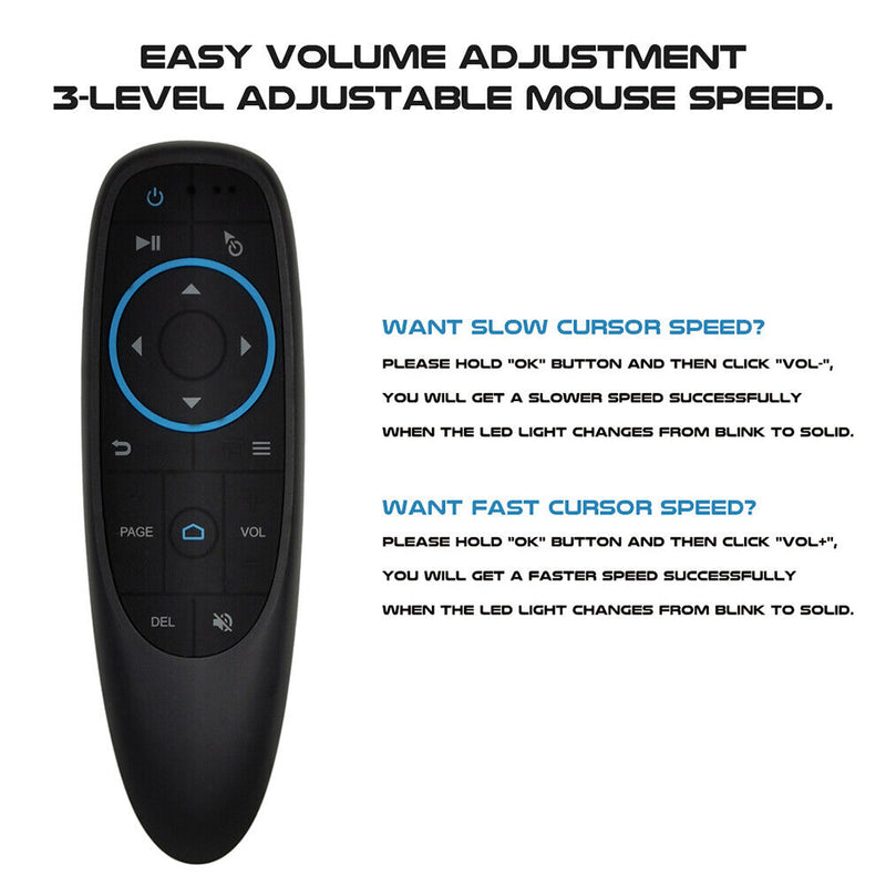 G10BTS Wireless Bluetooth-compatible Air Mouse 6-Axis Gyroscope 17 Keys Sma