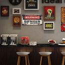 Metal Signs Warning Sign Iron Painting Metal Wall Art Plaque Poster 30x15cm
