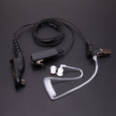 Waterproof Interphone Air Acoustic Pipe Headset PTT Headphones Walkie Talkie