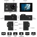 Underwater Camera Ultra 4K 1080P Action Camcorder Sports Camera WiFi Camera
