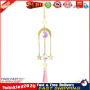 Hanging Crystal Light Catcher Metal Moon Sun Garden Wall Wind Chime (62) Newly