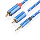RCA Cable HiFi 3.5mm to 2RCA Audio Cord for Amplifiers Home Theater (1.8m) Newly