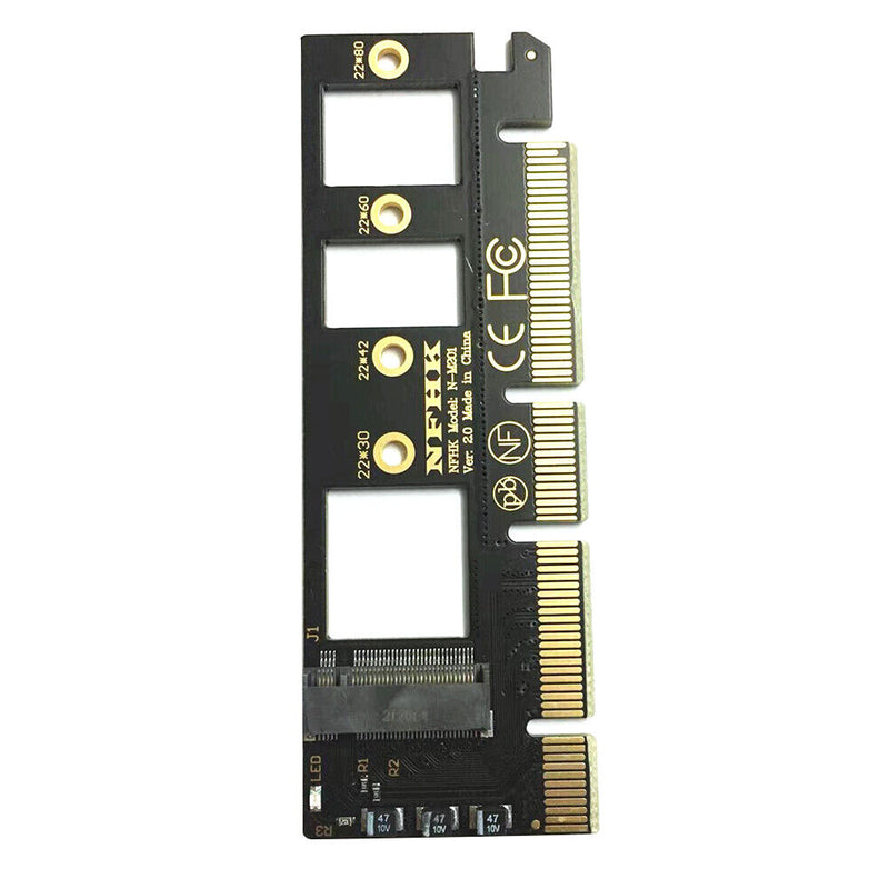 M.2 NVME SSD to PCIE X4 Adapter PCIE X16/X8/X4 Support M-Key M.2 NVME Card